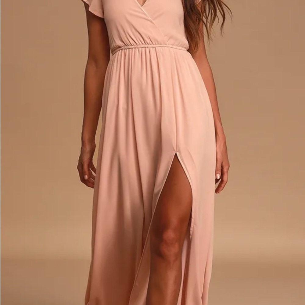 Elegant Blush Maxi Dress